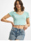Only Tops sans manche Kika V Neck Crop turquoise